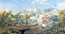 Vista de Cuernavaca com o Palácio das Cortes