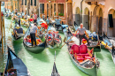 Gôndolas em Veneza, Itália