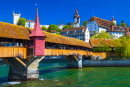 Ponte Spreuer em Lucerna, Suíça