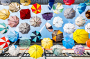 Guarda-chuvas coloridos em Zurique, Suíça