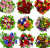 Buquês de flores coloridas